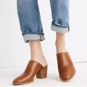 Madewell The Harper Mule in English Saddle Size 11 Style J8560
